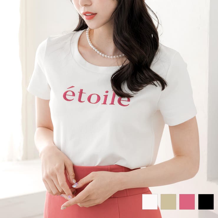 etoile刺繍ロゴデザインTシャツ/23018 | JULIA BOUTIQUE | 詳細画像1 