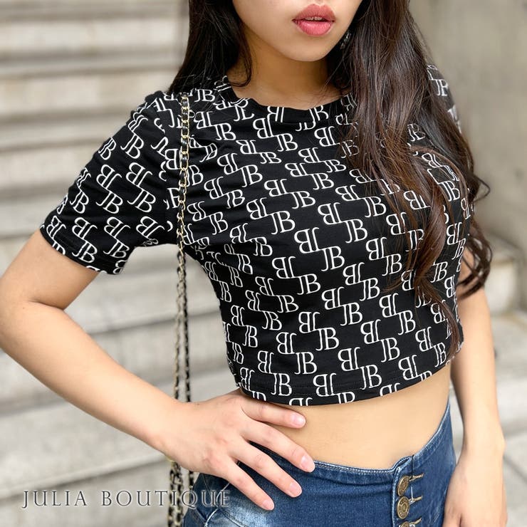 選べる2丈 JBモノグラム柄Tシャツ | JULIA BOUTIQUE | 詳細画像1 