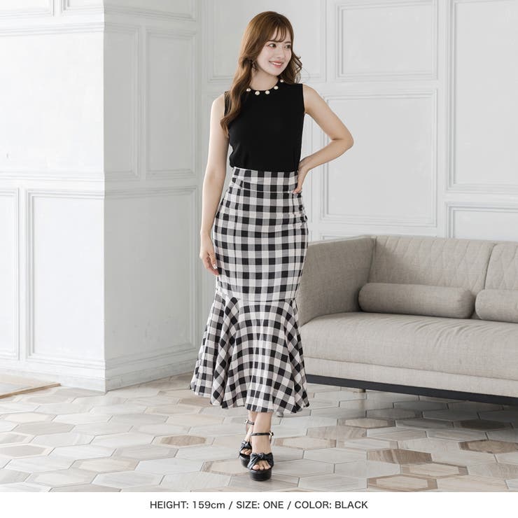 パールネックノースリーブニットトップス [23149 レディース リブ 無地] | JULIA BOUTIQUE | 詳細画像5 