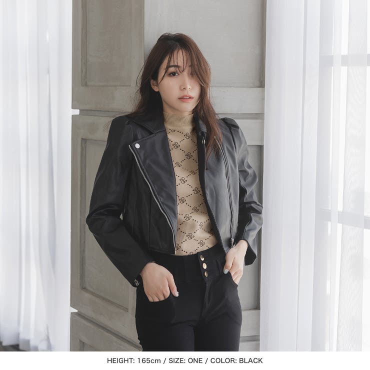 ショート丈ライダースジャケット [品番：BA000005579]｜JULIA  BOUTIQUE（ジュリアブティック）のレディースファッション通販｜SHOPLIST（ショップリスト）