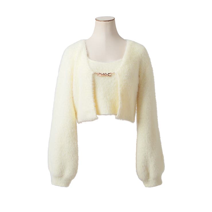 チェーン付きシャギーニットカーディガン+キャミソールセット/23507 | JULIA BOUTIQUE | 詳細画像32 