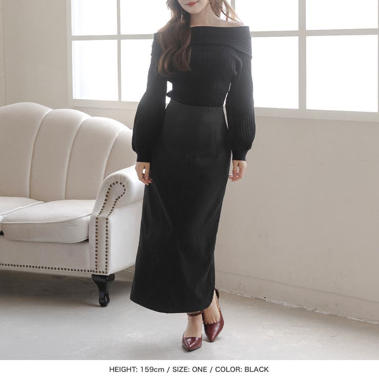 フロントファスナーロングスカート/23534[品番：BA000005616]｜JULIA