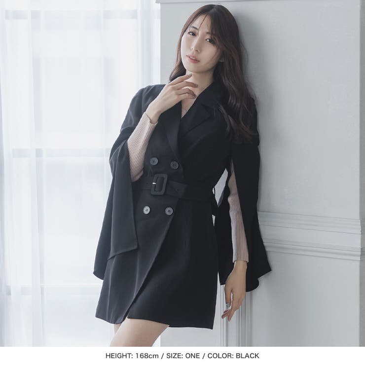 ケープジャケットワンピース [品番：BA000005562]｜JULIA BOUTIQUE