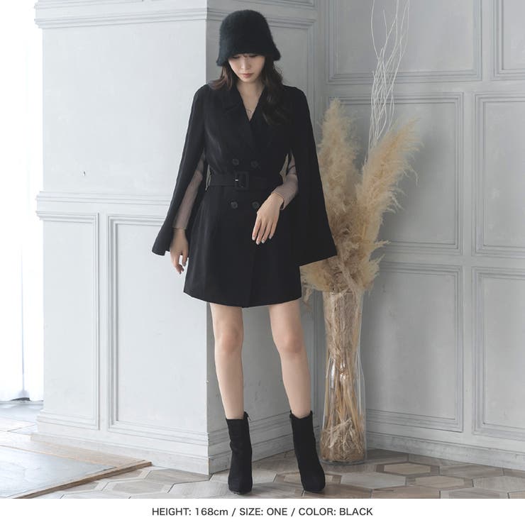 ケープジャケットワンピース [23546 ミニワンピース[品番：BA000005562