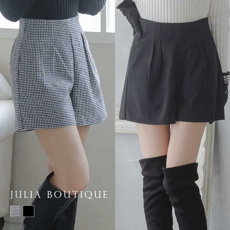 柄or無地ハイウエストショートパンツ/23552 | JULIA BOUTIQUE | 詳細画像1 