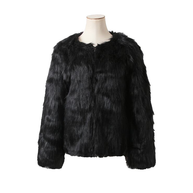 ボリュームフェイクファージャケット/23580[品番：BA000005619]｜JULIA