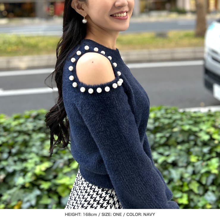 肩パール付きシャギータッチニットトップス  | JULIA BOUTIQUE | 詳細画像18 