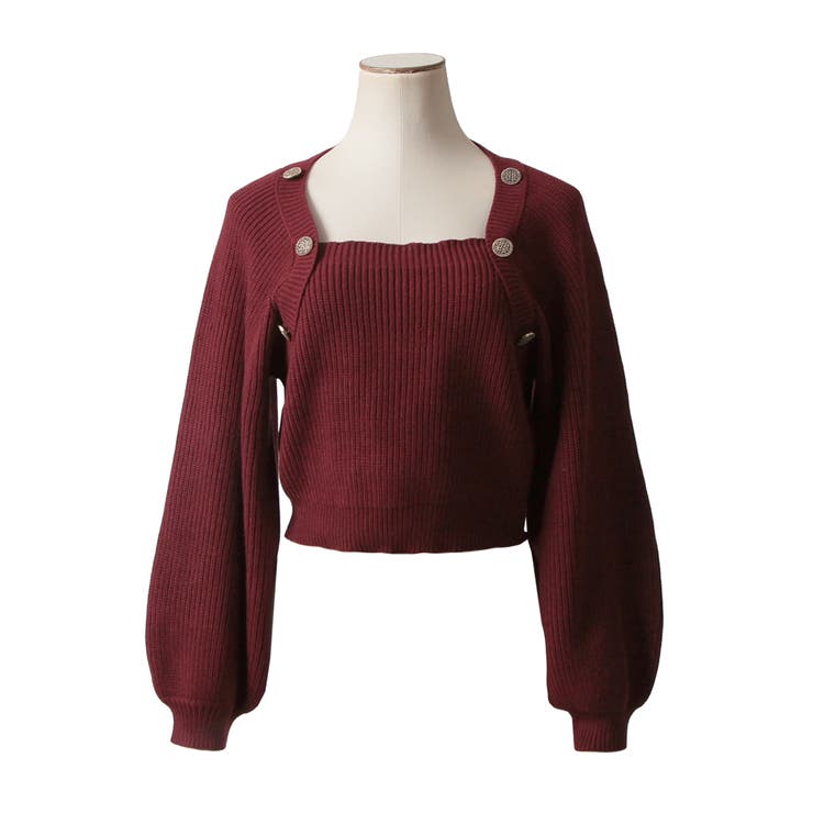 ボタン付きバルーンスリーブニットトップス [23591 長袖 | JULIA BOUTIQUE | 詳細画像27 