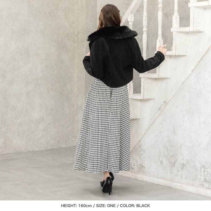 【完売必至】SELF PORTRAIT プリーツ千 鳥格子 ブークレスカート 千鳥格子 SELF PORTRAIT(セルフ・ポートレイト) ワンピース