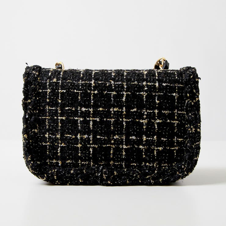 ツイードデザインチェーンショルダーミニバッグ/23609[品番