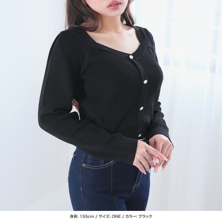 【極レア】VIVIENNE TAM ✨ブラック　ホルダーネックビジューニット 極レア】VIVIENNE TAM ✨ブラック ホルダーネックビジューニット