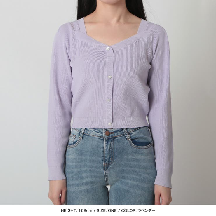 ビジューパールボタンハートネックニットトップス [24018 長袖 | JULIA BOUTIQUE | 詳細画像30 