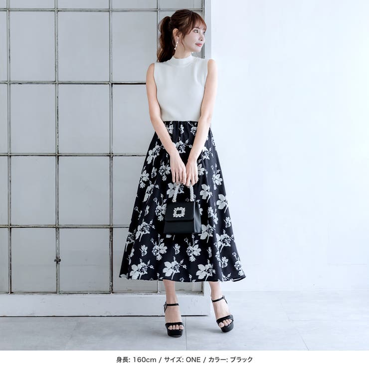 【ギャラリービスコンティ】花柄シフォンワンピース カーディガンドッキング ミニ Amazon.co.jp: [Augmap] [Amazon限定ブランド] ドッキング