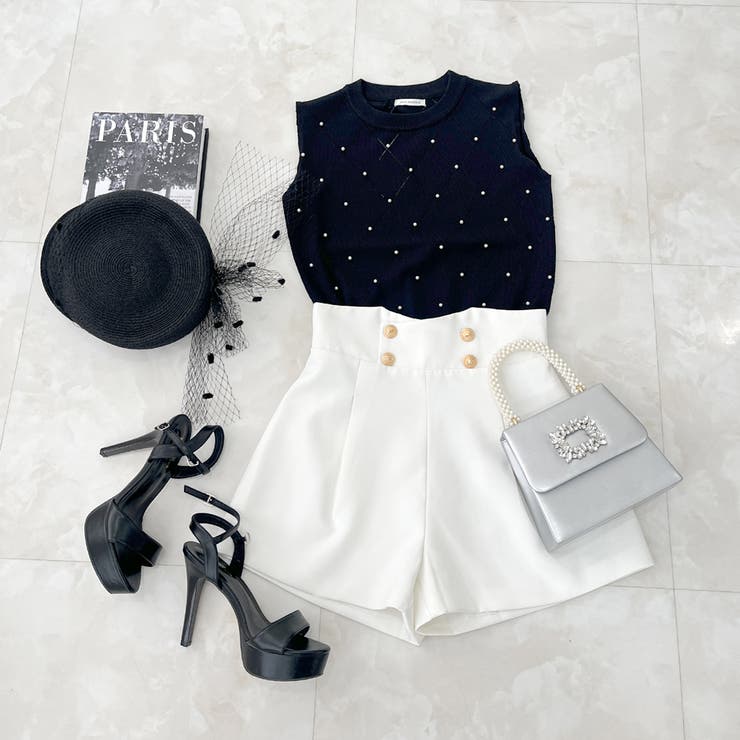 パールデコノースリーブニットトップス [24073 ミドル丈 | JULIA BOUTIQUE | 詳細画像9 