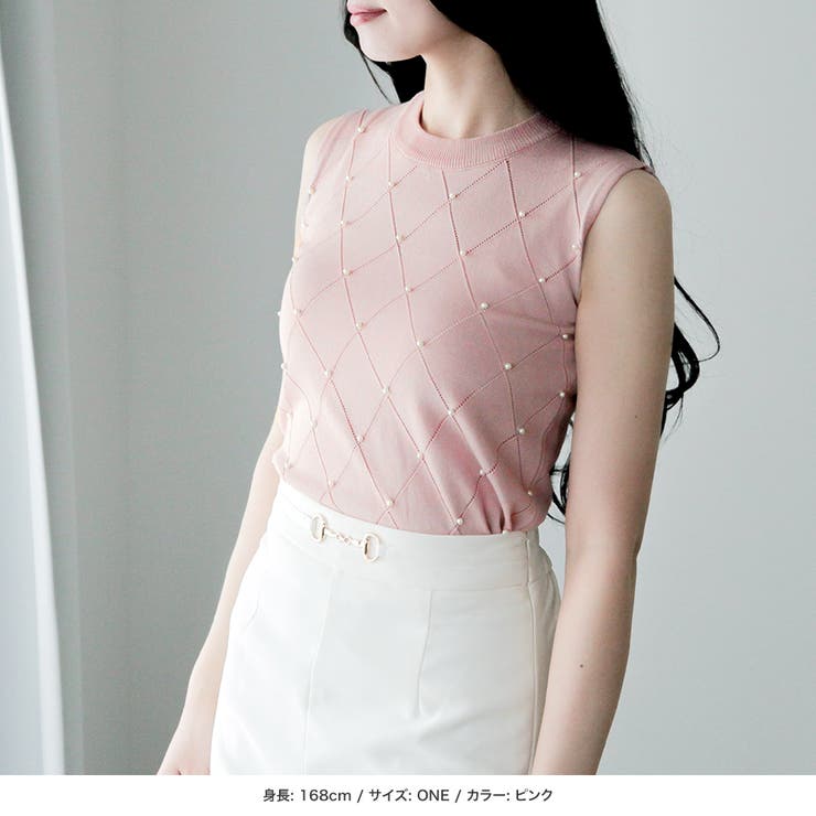 パールデコノースリーブニットトップス [24073 ミドル丈 | JULIA BOUTIQUE | 詳細画像23 