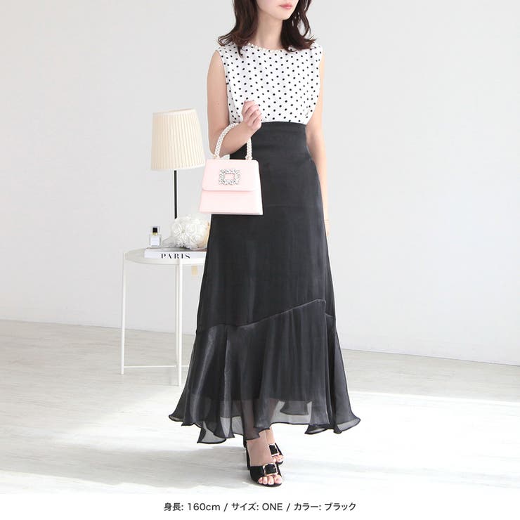 シャイニーオーガンジーマーメイドスカート [24083 ロング | JULIA BOUTIQUE | 詳細画像11 