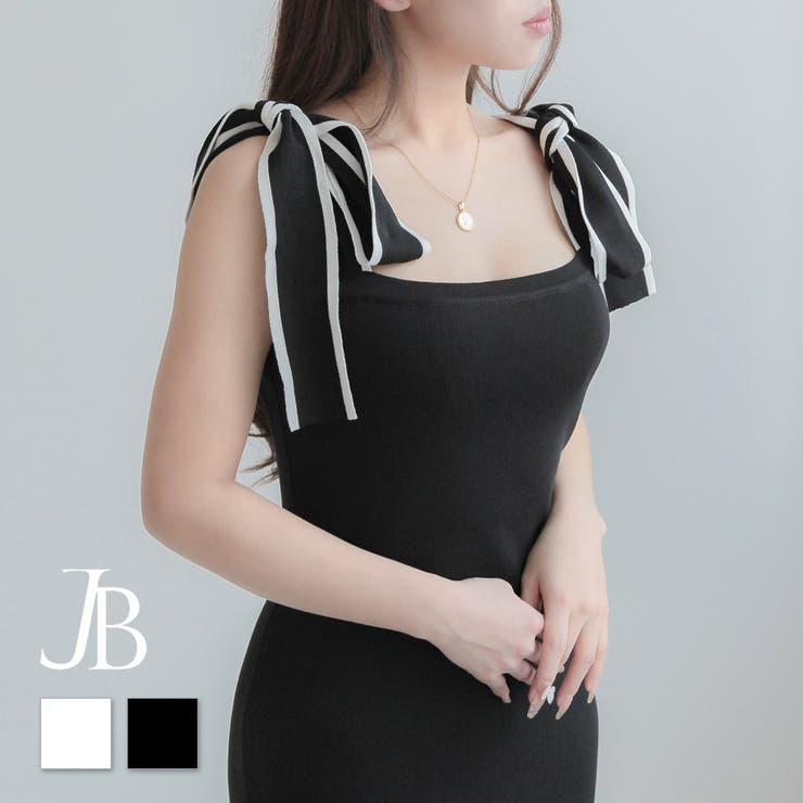 ショルダーリボンタイトニットワンピース  | JULIA BOUTIQUE | 詳細画像1 
