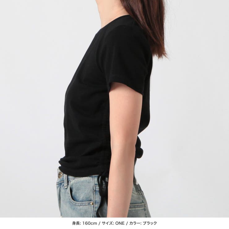 ラインストーンロゴドロストギャザートップス [24093 半袖 | JULIA BOUTIQUE | 詳細画像26 