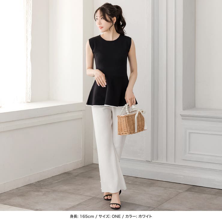 シェルボタン付きフレアニットパンツ [24098 フルレングス | JULIA BOUTIQUE | 詳細画像16 