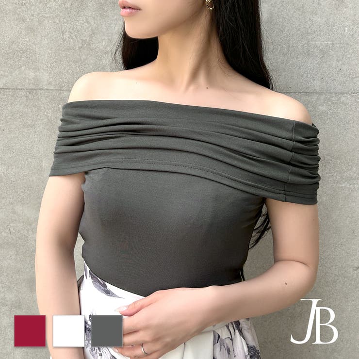 ギャザーオフショルトップス [品番：BA000005844]｜JULIA
