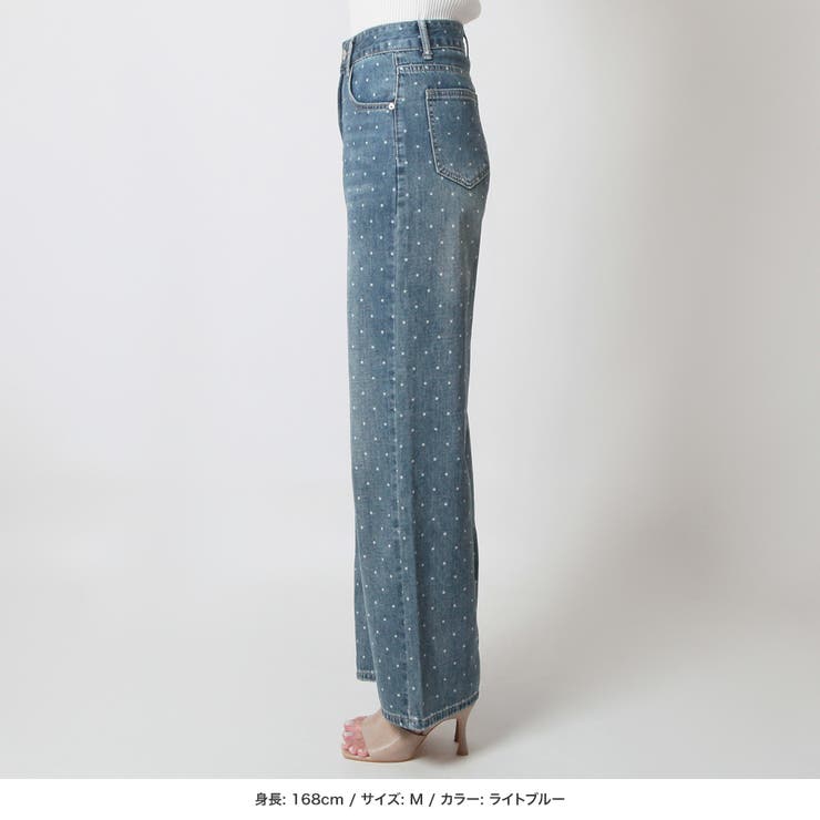ドット柄デニムパンツ [24132 フルレングス | JULIA BOUTIQUE | 詳細画像14 