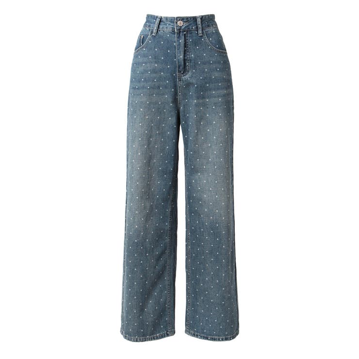 ドット柄デニムパンツ [品番：BA000005845]｜JULIA BOUTIQUE