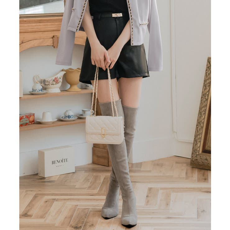 ベルトデザインフェイクレザーショートパンツ  | JULIA BOUTIQUE | 詳細画像8 