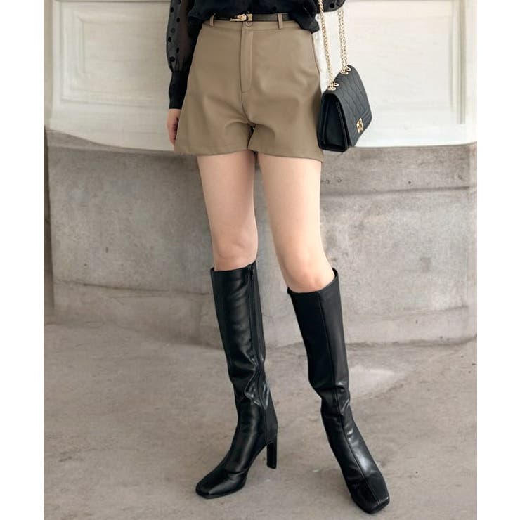 ベルトデザインフェイクレザーショートパンツ  | JULIA BOUTIQUE | 詳細画像13 