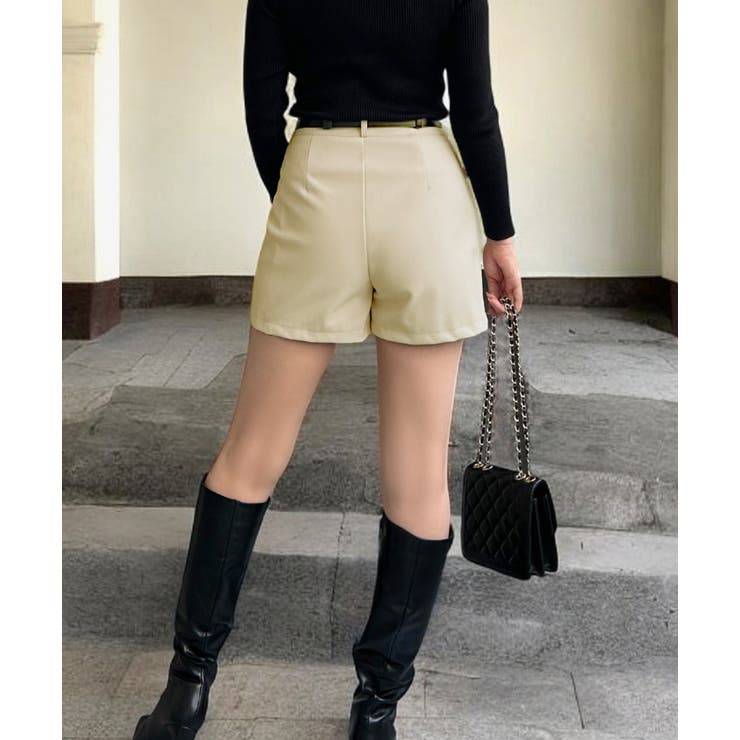 ベルトデザインフェイクレザーショートパンツ  | JULIA BOUTIQUE | 詳細画像22 