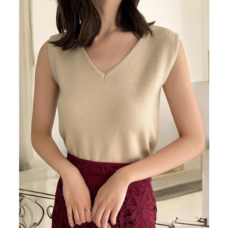 【ベージュ】 | ネックが選べるパーソナルカラーニットトップス  | JULIA BOUTIQUE