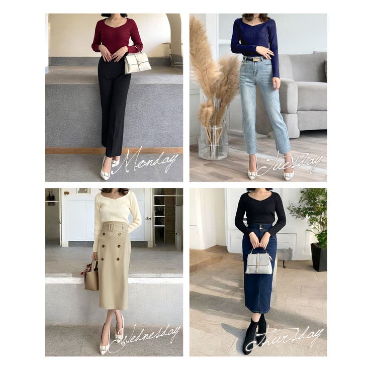 ネックが選べる毎日リブニットトップス  | JULIA BOUTIQUE | 詳細画像7