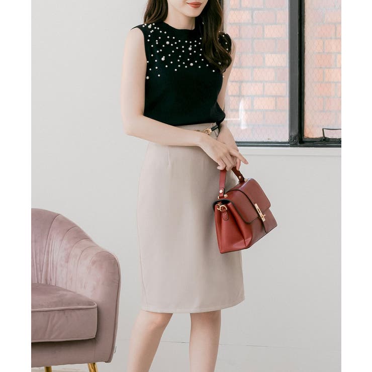 パールデコニットトップス [24521 ノースリーブ | JULIA BOUTIQUE | 詳細画像6 