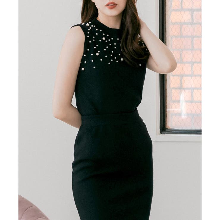 パールデコニットトップス [24521 ノースリーブ | JULIA BOUTIQUE | 詳細画像13 