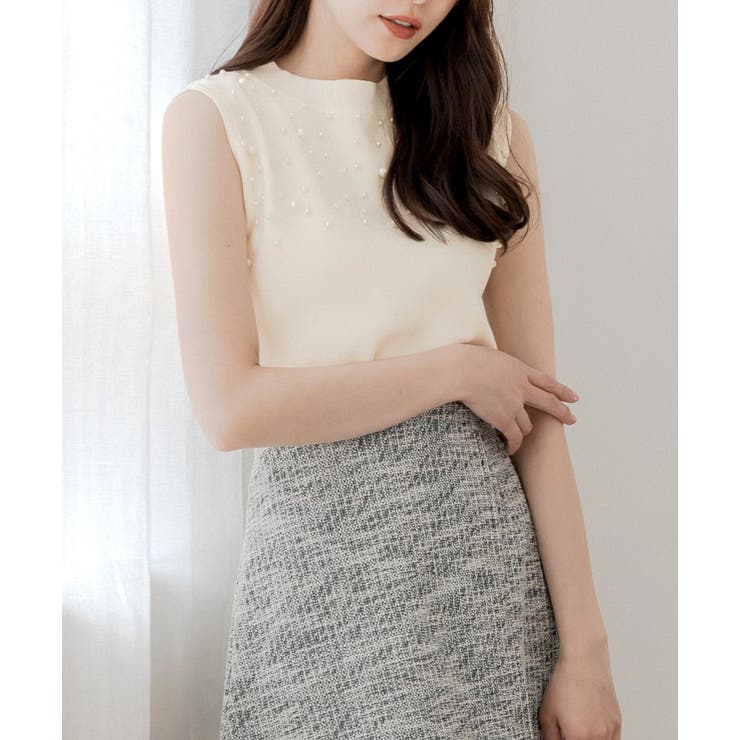 パールデコニットトップス [24521 ノースリーブ | JULIA BOUTIQUE | 詳細画像34 