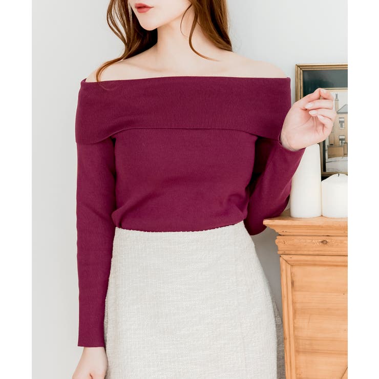 オフショルダーニットトップス [24524 長袖 | JULIA BOUTIQUE | 詳細画像28 