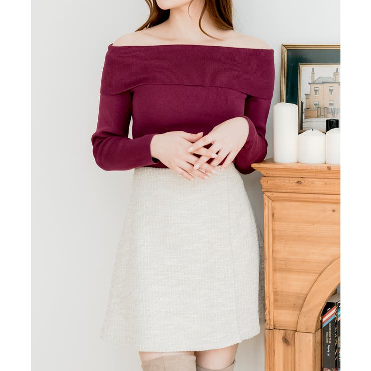 オフショルダーニットトップス [24524 長袖 | JULIA BOUTIQUE | 詳細画像31 