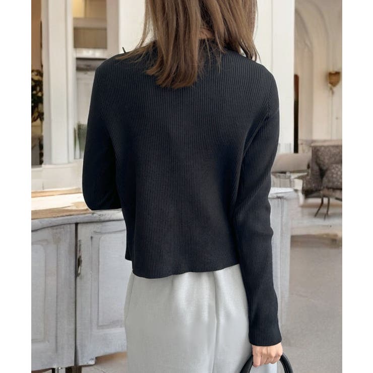 ゴールドボタンVネックニットカーディガン [24528 長袖 | JULIA BOUTIQUE | 詳細画像5 