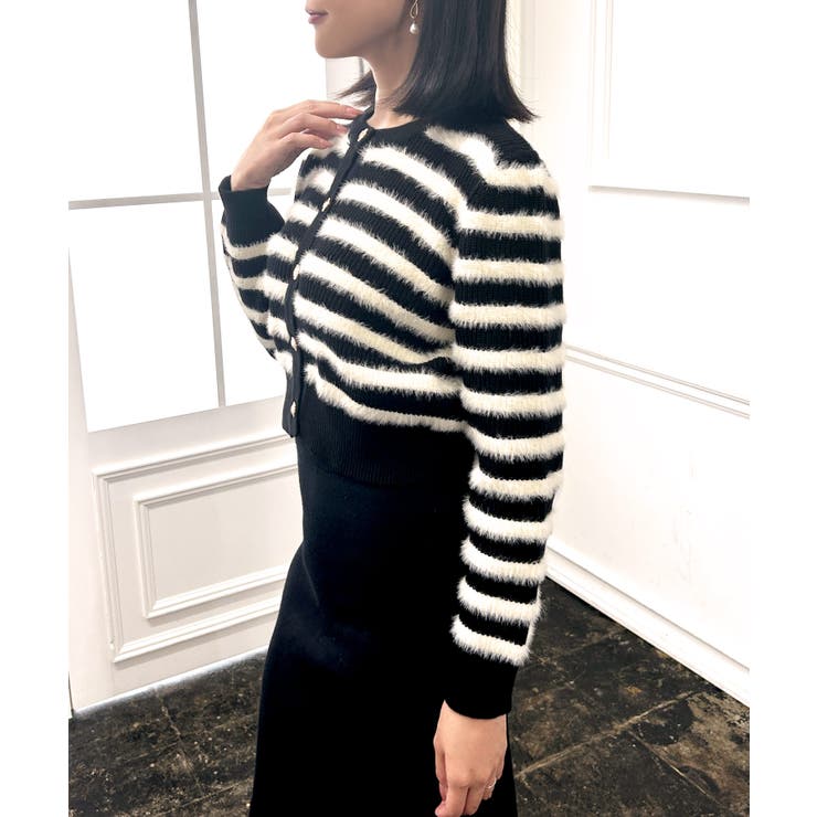 シャギーボーダーニットカーディガン [24540 長袖 | JULIA BOUTIQUE | 詳細画像9 