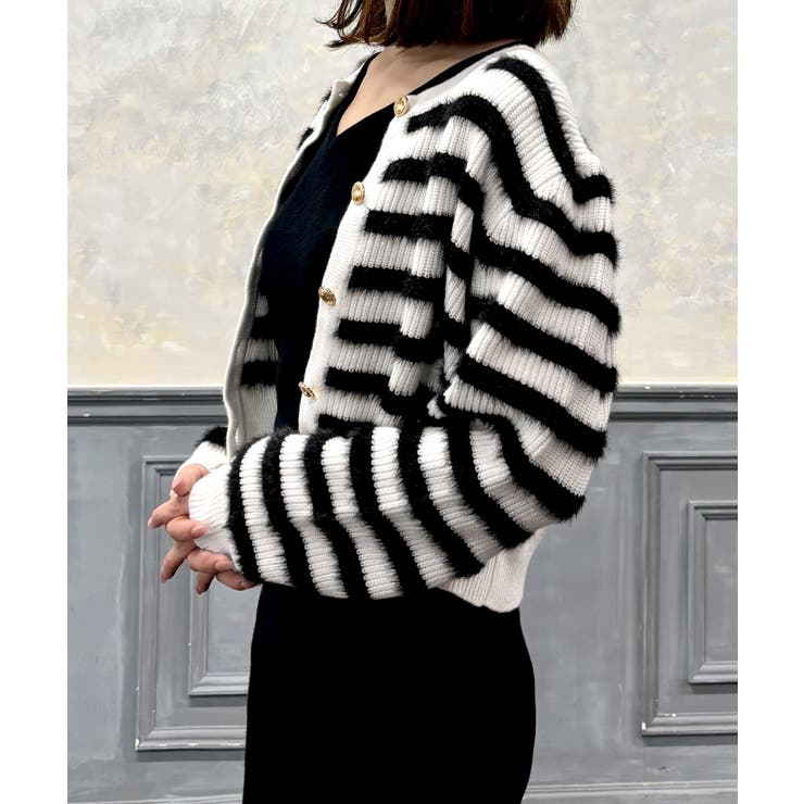 シャギーボーダーニットカーディガン [24540 長袖 | JULIA BOUTIQUE | 詳細画像23 