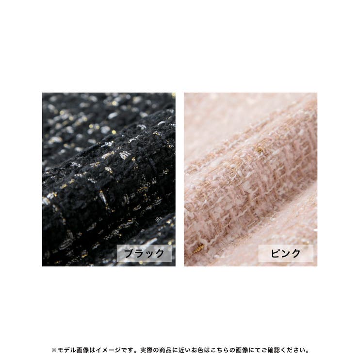 ハイウエストツイードミニスカート [24542 ミニ丈 | JULIA BOUTIQUE | 詳細画像2 