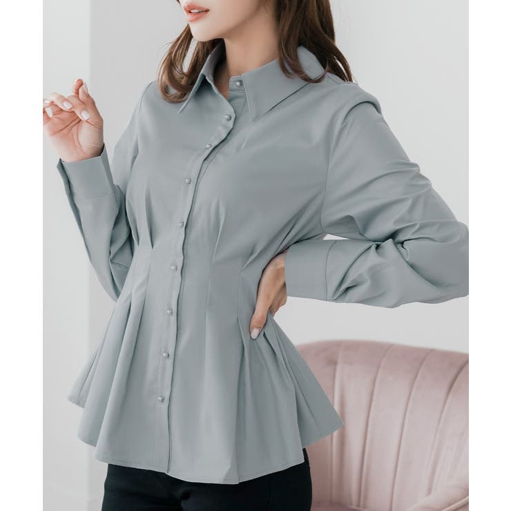 パールボタンくびれシャツ  | JULIA BOUTIQUE | 詳細画像1 