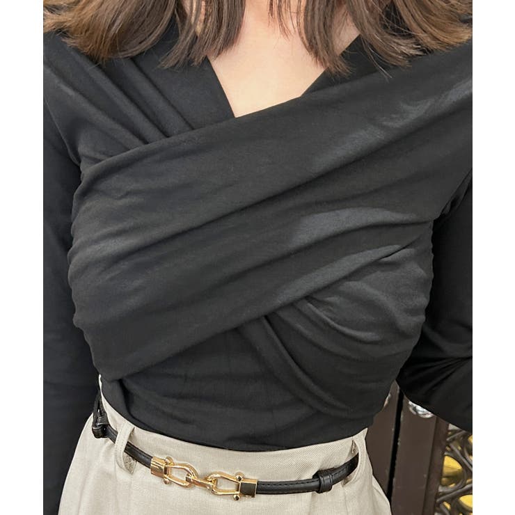 ギャザーカシュクールカットソー  | JULIA BOUTIQUE | 詳細画像8 