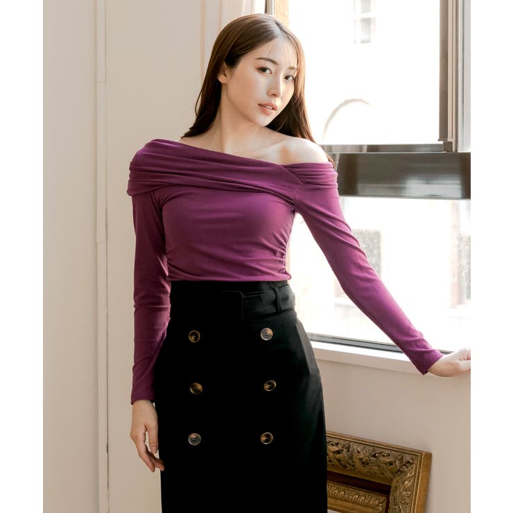 ワンショルダー風カットソー  | JULIA BOUTIQUE | 詳細画像25 