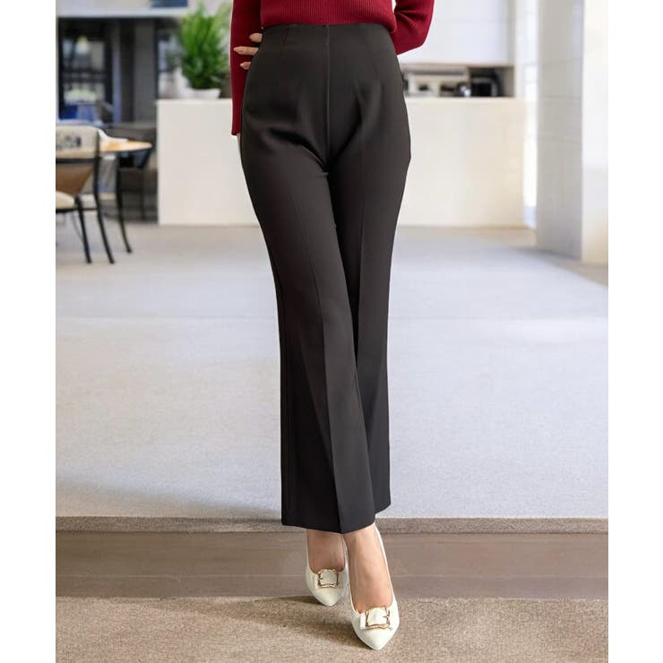 【ブラック】 | 美脚フレアパンツ  | JULIA BOUTIQUE