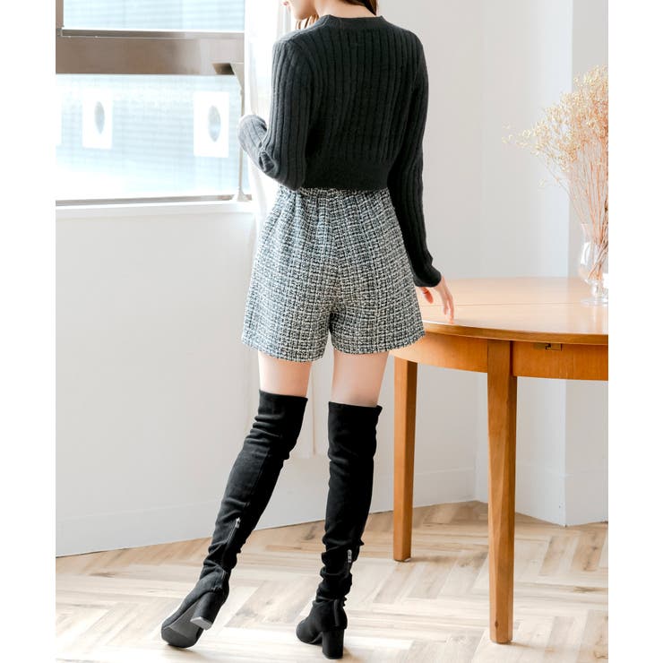 リブニットショート丈トップス/24673 | JULIA BOUTIQUE | 詳細画像6