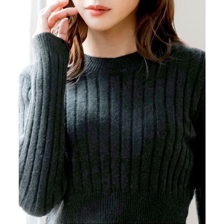 リブニットショート丈トップス/24673 | JULIA BOUTIQUE | 詳細画像9