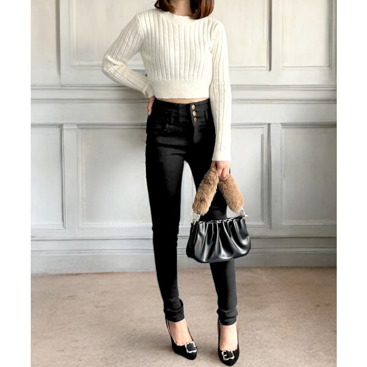 リブニットショート丈トップス/24673 | JULIA BOUTIQUE | 詳細画像18