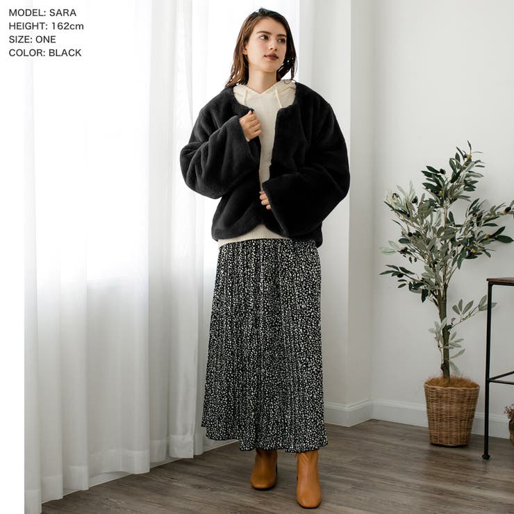 フェイクファーショートコート・ジャケット・アウター [510155][品番