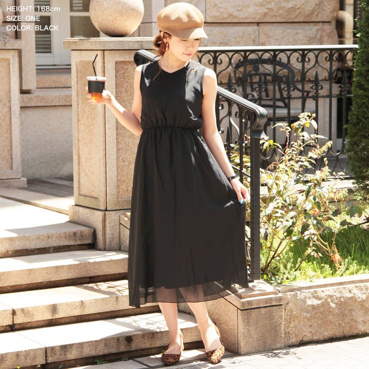 柄 無地ふんわりノースリーブマキシワンピース 品番 Ba Julia Boutique ジュリアブティック のレディースファッション通販 Shoplist ショップリスト