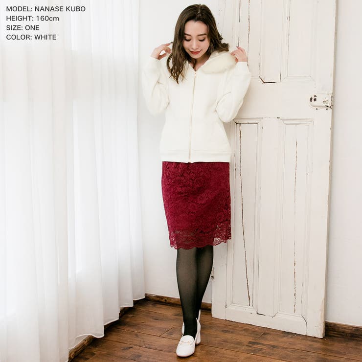 フェイクファー付裏起毛スウェットフードパーカー  | JULIA BOUTIQUE | 詳細画像23 